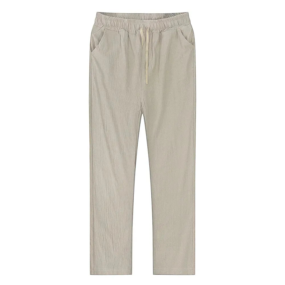 Poli - Pantalones Aireados De Lino Para Hombre Para El Verano