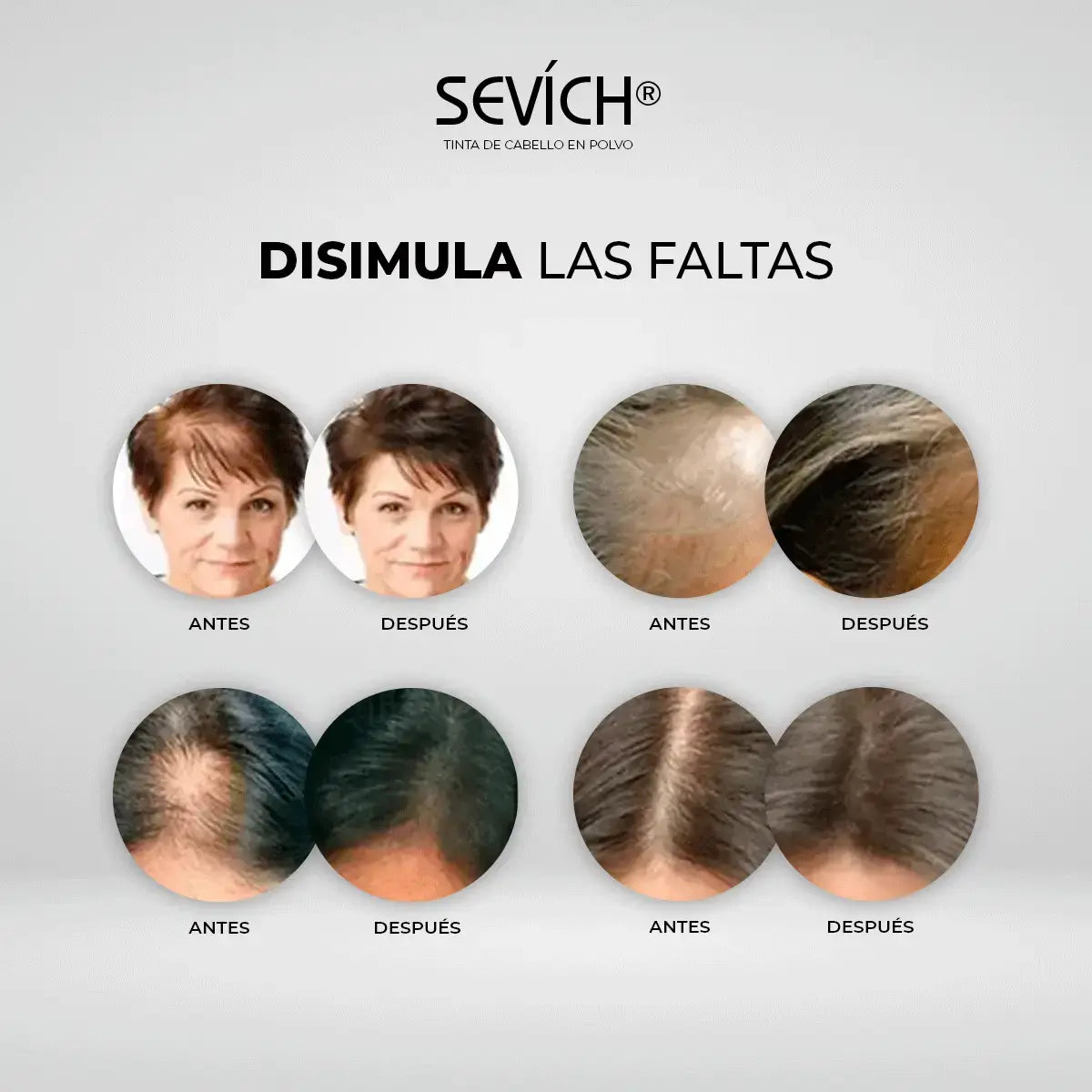 Tinta de Cabello en Polvo Sevích® - Cubre Todas las Canas (Compre 1, Lleve 2)