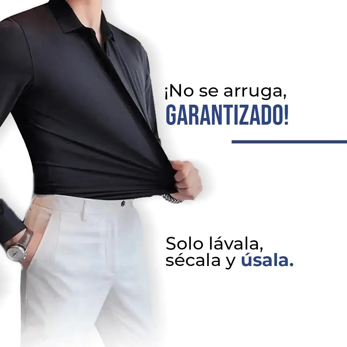 Camisa de Vestir Slim Fit para Hombre UltraTech™ (Compra 1, Lleva 1)