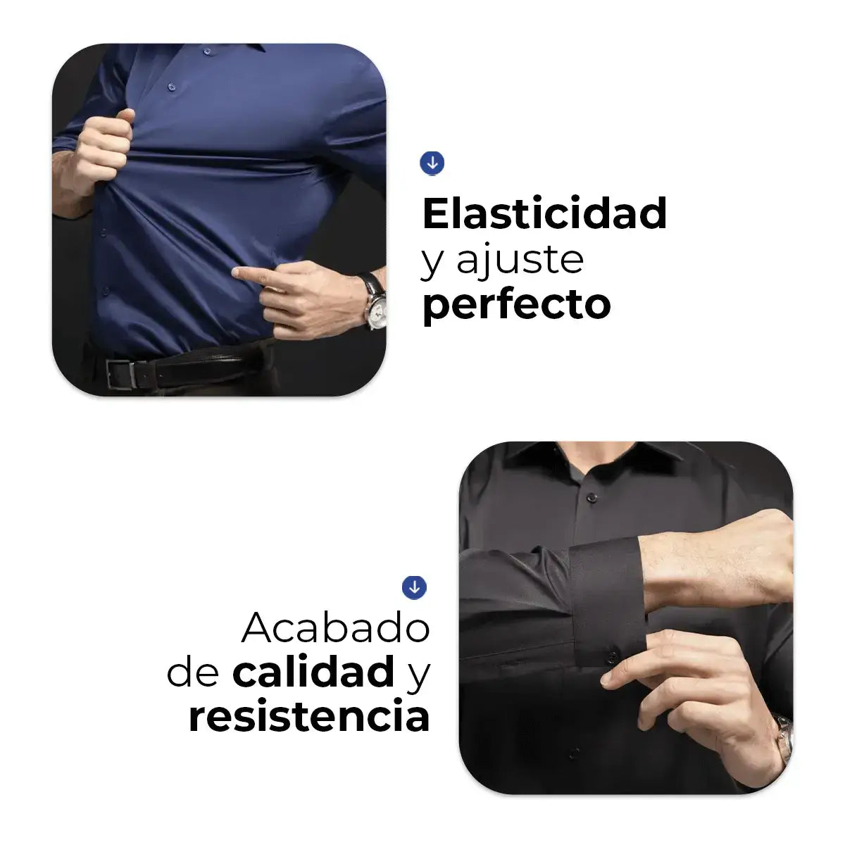 Camisa de Vestir Slim Fit para Hombre UltraTech™ (Compra 1, Lleva 1)