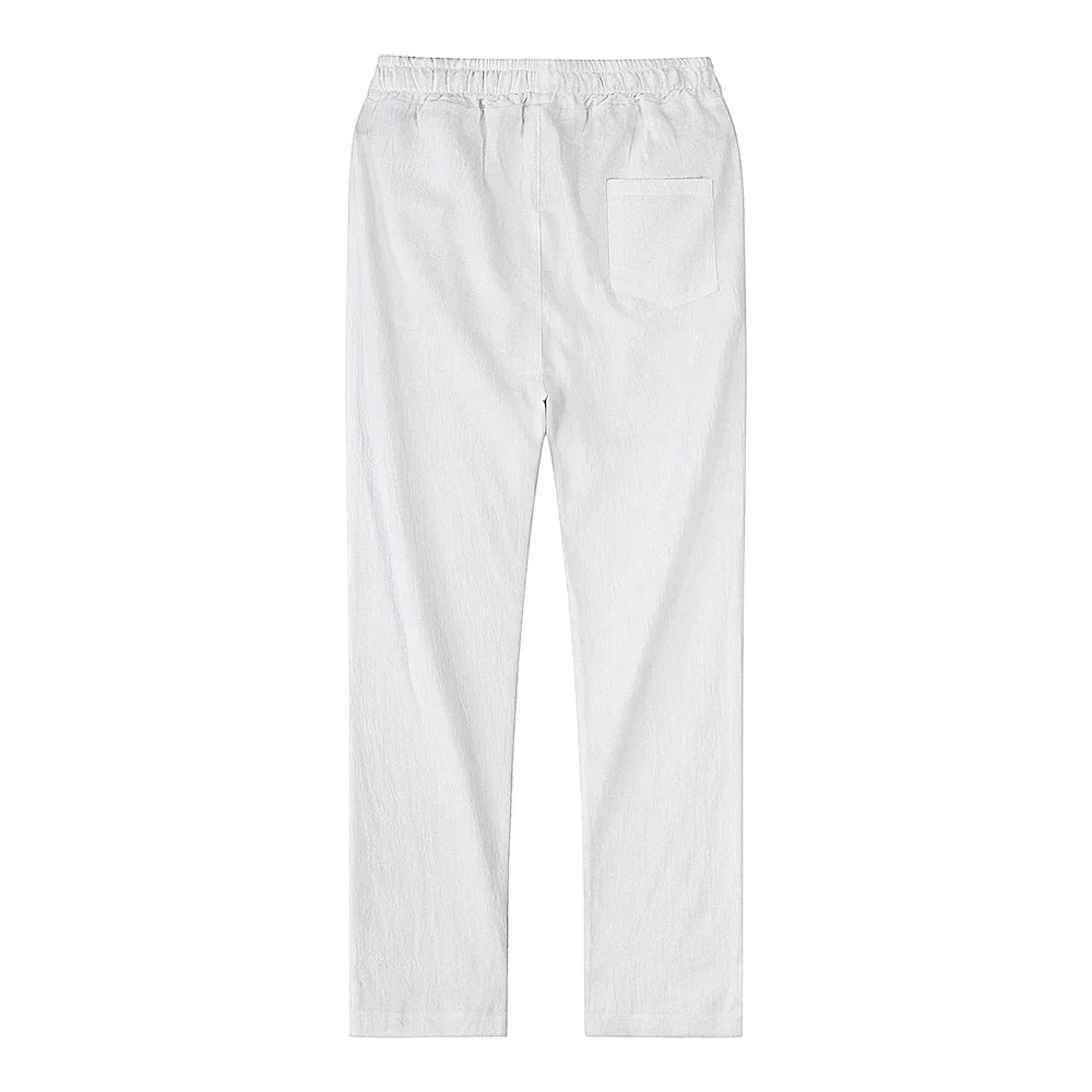 Poli - Pantalones Aireados De Lino Para Hombre Para El Verano